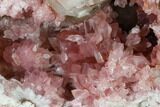 Beautiful, Pink Amethyst Geode Section - Argentina #170191-1